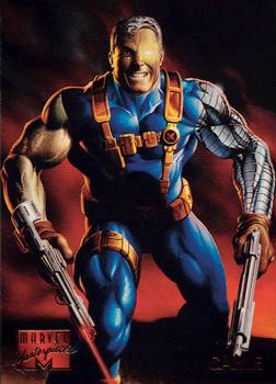 1995 Fleer Marvel Masterpieces #14 Cable Front