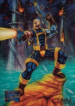 1995 Fleer Marvel Masterpieces #15 Cable Front