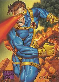 1995 Fleer Marvel Masterpieces #24 Cyclops Front