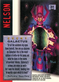 1995 Fleer Marvel Masterpieces #31 Galactus Back