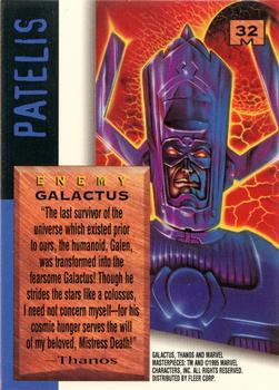 1995 Fleer Marvel Masterpieces #32 Galactus Back