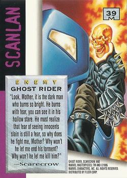 1995 Fleer Marvel Masterpieces #39 Ghost Rider Back