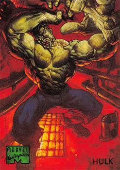 1995 Fleer Marvel Masterpieces #40 Hulk Front