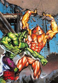 1995 Fleer Marvel Masterpieces #41 Hulk Front