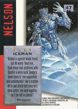 1995 Fleer Marvel Masterpieces #47 Iceman Back