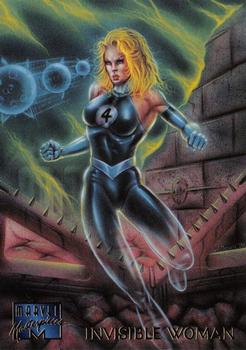 1995 Fleer Marvel Masterpieces #50 Invisible Woman Front