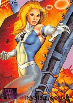 1995 Fleer Marvel Masterpieces #51 Invisible Woman Front