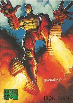 1995 Fleer Marvel Masterpieces #52 Iron Man Front