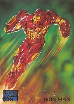 1995 Fleer Marvel Masterpieces #54 Iron Man Front