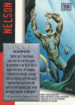 1995 Fleer Marvel Masterpieces #70 Namor Back
