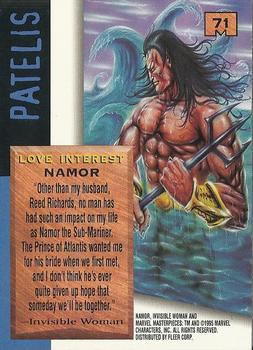 1995 Fleer Marvel Masterpieces #71 Namor Back