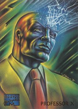 1995 Fleer Marvel Masterpieces #74 Professor X Front
