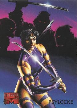1995 Fleer Marvel Masterpieces #76 Psylocke Front