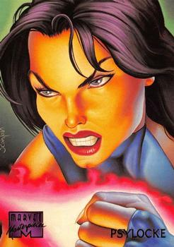 1995 Fleer Marvel Masterpieces #78 Psylocke Front