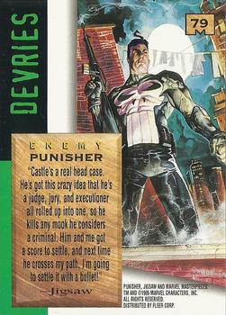 1995 Fleer Marvel Masterpieces #79 Punisher Back