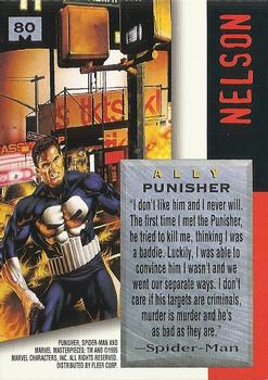 1995 Fleer Marvel Masterpieces #80 Punisher Back