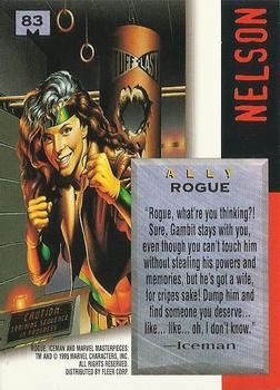 1995 Fleer Marvel Masterpieces #83 Rogue Back