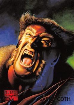 1995 Fleer Marvel Masterpieces #86 Sabretooth Front