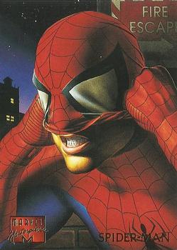 1995 Fleer Marvel Masterpieces #92 Spider-Man Front
