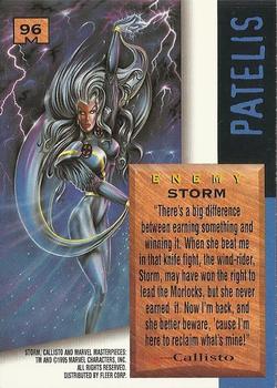 1995 Fleer Marvel Masterpieces #96 Storm Back
