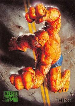 1995 Fleer Marvel Masterpieces #100 Thing Front