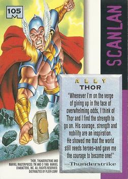 1995 Fleer Marvel Masterpieces #105 Thor Back