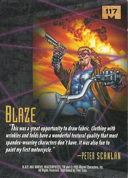 1995 Fleer Marvel Masterpieces #117 Blaze Back