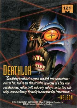 1995 Fleer Marvel Masterpieces #121 Deathlok Back