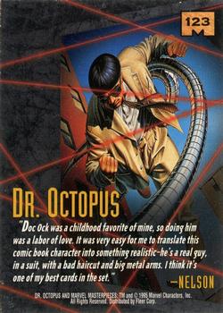 1995 Fleer Marvel Masterpieces #123 Dr. Octopus Back