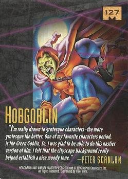 1995 Fleer Marvel Masterpieces #127 Hobgoblin Back