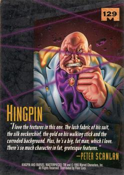 1995 Fleer Marvel Masterpieces #129 Kingpin Back