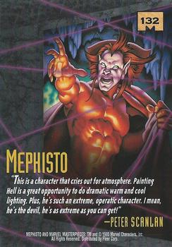 1995 Fleer Marvel Masterpieces #132 Mephisto Back
