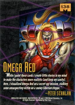 1995 Fleer Marvel Masterpieces #138 Omega Red Back