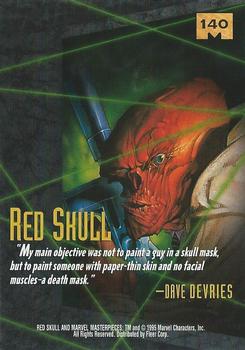 1995 Fleer Marvel Masterpieces #140 Red Skull Back