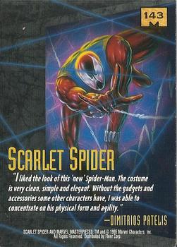 1995 Fleer Marvel Masterpieces #143 Scarlet Spider Back