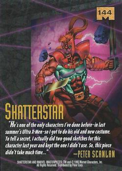 1995 Fleer Marvel Masterpieces #144 Shatterstar Back