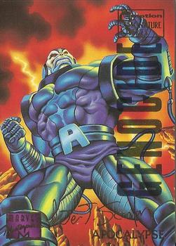 1995 Fleer Marvel Masterpieces - E-Motion Signature Series #3 Apocalypse Front