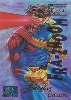 1995 Fleer Marvel Masterpieces - E-Motion Signature Series #23 Cyclops Front
