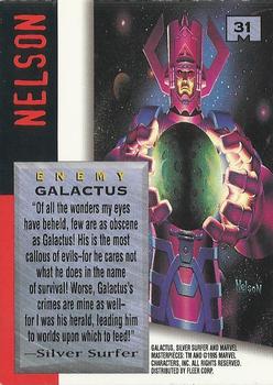 1995 Fleer Marvel Masterpieces - E-Motion Signature Series #31 Galactus Back