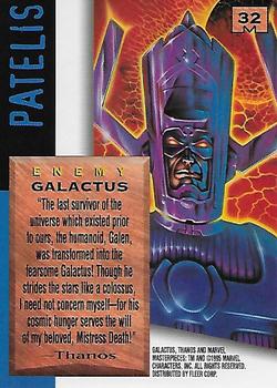 1995 Fleer Marvel Masterpieces - E-Motion Signature Series #32 Galactus Back