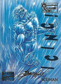 1995 Fleer Marvel Masterpieces - E-Motion Signature Series #48 Iceman Front