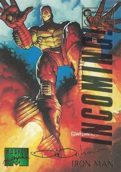 1995 Fleer Marvel Masterpieces - E-Motion Signature Series #52 Iron Man Front
