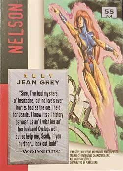 1995 Fleer Marvel Masterpieces - E-Motion Signature Series #55 Jean Grey Back