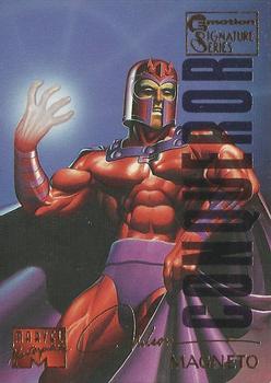 1995 Fleer Marvel Masterpieces - E-Motion Signature Series #62 Magneto Front