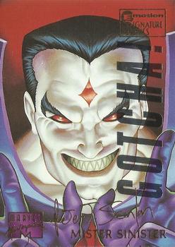 1995 Fleer Marvel Masterpieces - E-Motion Signature Series #69 Mr. Sinister Front