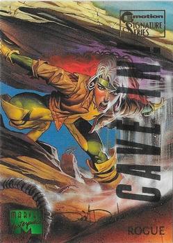1995 Fleer Marvel Masterpieces - E-Motion Signature Series #82 Rogue Front