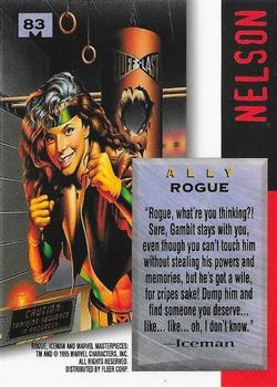 1995 Fleer Marvel Masterpieces - E-Motion Signature Series #83 Rogue Back