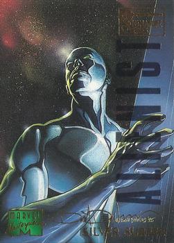 1995 Fleer Marvel Masterpieces - E-Motion Signature Series #88 Silver Surfer Front