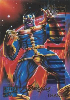 1995 Fleer Marvel Masterpieces - E-Motion Signature Series #98 Thanos Front