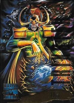 1995 Fleer Marvel Masterpieces - E-Motion Signature Series #131 Loki Front